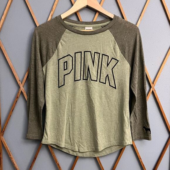 PINK Victoria’s Secret Baseball T-Shirt - Picture 1 of 3